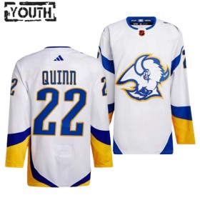 Buffalo Sabres Hockeydrakt Jack Quinn 22 2022-23 Hvit Reverse Retro 2.0 Adidas Authentic - Barn